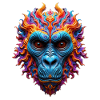 Vivid Flame Gorilla