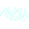 Lettrage Graffiti Mibga Neon