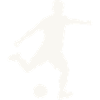 Kicker-Silhouette in Bewegung