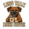 Boxer Dog Shirt Coffee Saying Funny