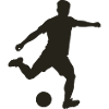 Kicker in Bewegung