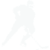 Eishockey Silhouette im Spielfluss
