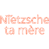 Nietzsche ta mère Orange Contour