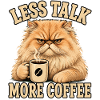Persian Cat Coffee Saying Funny Shirt