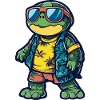 Turtle Comic Holiday