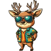 Deer Comic Vacation