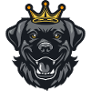 Labrador Hund Krone