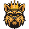 Yorkshire Terrier Hund Krone