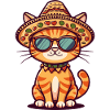 Sombrero comique drôle de chat