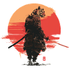 Tiger Samurai at Sunset