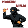 Moderne Ninja Dart Wurfkunst