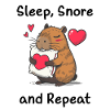 Amour du cœur capybara