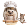 Igelbäcker mit Maushelfer