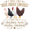 Poule Humour Rétro Groovy Cadeau Fermière