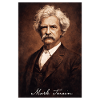 Mark Twain Sepia Portrait