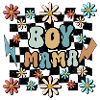 Boy Mama Blumen Muster Mutter Schwangerschaft