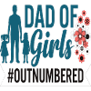 Dad of Girls Outnumbered Daddy Girl