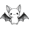 Kawaii bat full of tenderness
