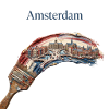 Amsterdam Pinselstreifen Stadtbild