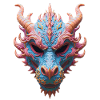 Aurora Dragon Mask