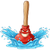 Water Anger Pungle with Wooden Stick