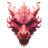 Aurora Red Dragon Mask