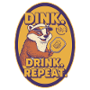 Pickleball-Spaßspieler Dink Drink Repeat