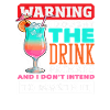 Drink Package Warning Alcohol Cruise