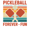 Pickleball-lustiger Spieler liebt Gurkenball