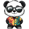 Panda Comic Urlaub