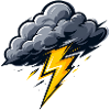 Nuage, Éclairs, Orage, Motif météo