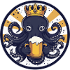 Oktopus Bier Lustig