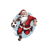 Weihnachtsmann Fussball Team