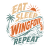Eat Sleep Wingfoil Repeat Surfdesign