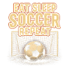 Football Routine Eating Sleeping Repeat
