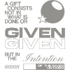 Intention des Gebers – Geschenk Motiv