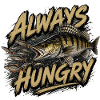 Always Hungry Zander – Predator Angel-Design
