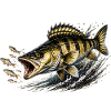 Zander Strike-Modus – Fressfischfang-Design