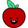 Fröhlicher Apfel 