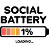 Social Battery 1% Design
