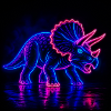 Neon Triceratops Neon Light