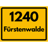 ALTE POSTLEITZAHL PLZ RETRO 1240 FÜRSTENWALDE