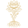 Golden Lotus Mandala Roots