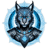 Blaue Kriegerkatze mit Ritualring