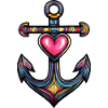 Anchor Symbol Heart