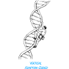 Climber DNA Strand Genetics Biology Drawing