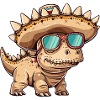 Dinosaur stegosaurus Sombrero