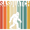 Bigfoot Silhouette Sasquatch style 1970s