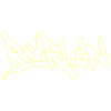 Berlin Graffiti Brown Lettering