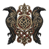 Hugin & Munin - Odin's Raven of Wisdom